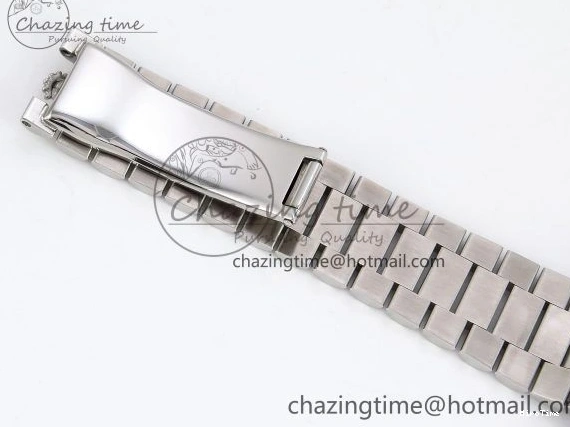 MiroTime 0418 SportInspired DayDate 40 SS JDF 904L Steel Gray Textured Stick Dial on President Bracelet VR3255 V3 (Gain Weight) 1437